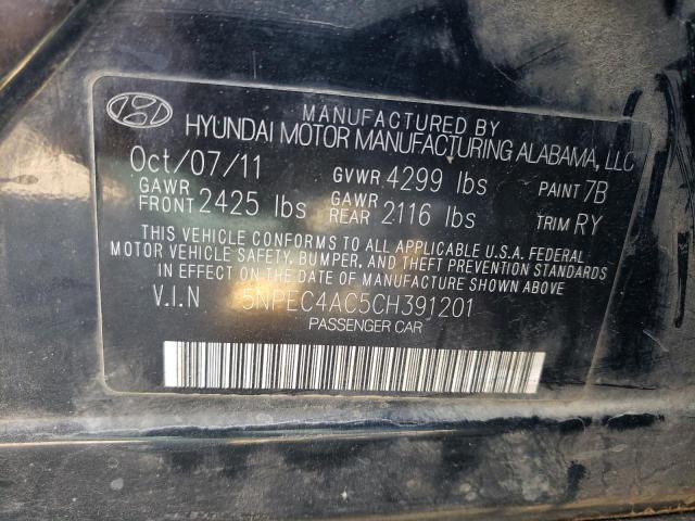 Photo 11 VIN: 5NPEC4AC5CH391201 - HYUNDAI SONATA SE 