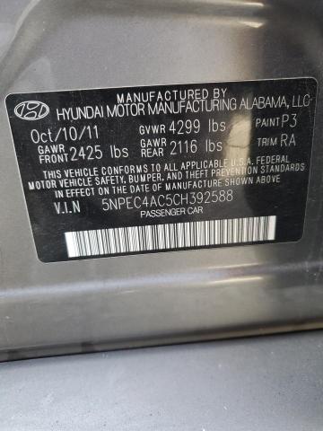 Photo 11 VIN: 5NPEC4AC5CH392588 - HYUNDAI SONATA SE 