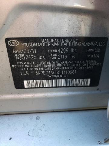 Photo 11 VIN: 5NPEC4AC5CH410961 - HYUNDAI SONATA SE 