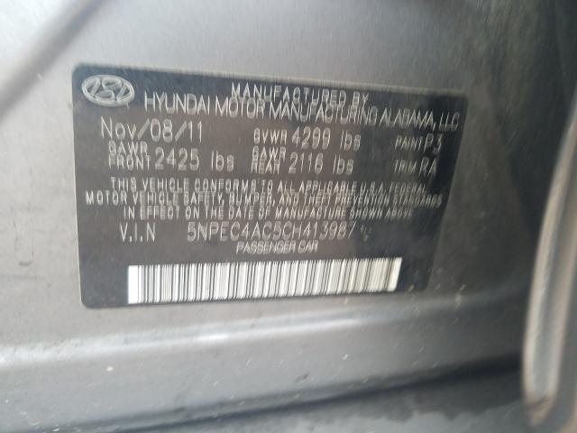 Photo 9 VIN: 5NPEC4AC5CH413987 - HYUNDAI SONATA SE 