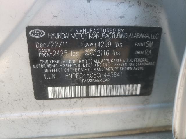 Photo 9 VIN: 5NPEC4AC5CH445841 - HYUNDAI SONATA SE 