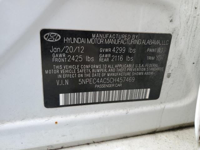 Photo 11 VIN: 5NPEC4AC5CH457469 - HYUNDAI SONATA 