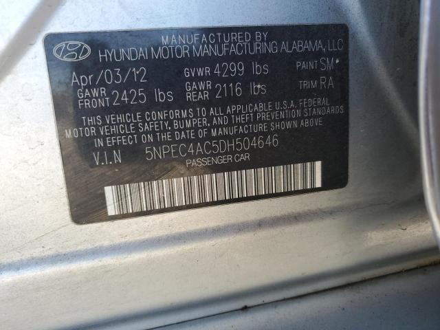 Photo 11 VIN: 5NPEC4AC5DH504646 - HYUNDAI SONATA 