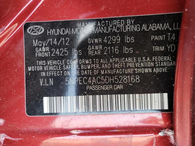 Photo 11 VIN: 5NPEC4AC5DH528168 - HYUNDAI SONATA SE 