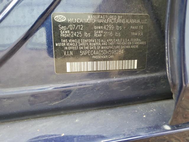 Photo 11 VIN: 5NPEC4AC5DH598284 - HYUNDAI SONATA SE 