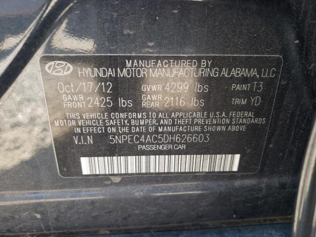 Photo 9 VIN: 5NPEC4AC5DH626603 - HYUNDAI SONATA SE 