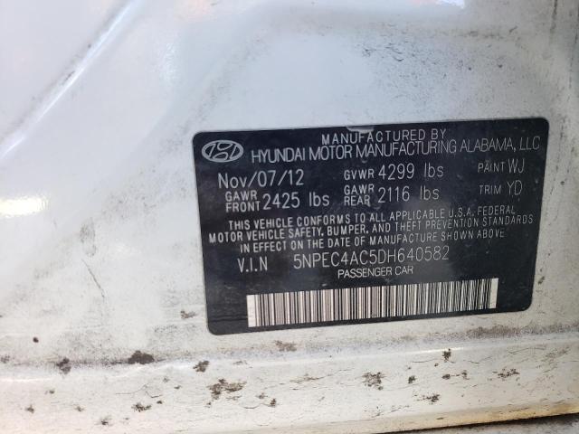 Photo 11 VIN: 5NPEC4AC5DH640582 - HYUNDAI SONATA 