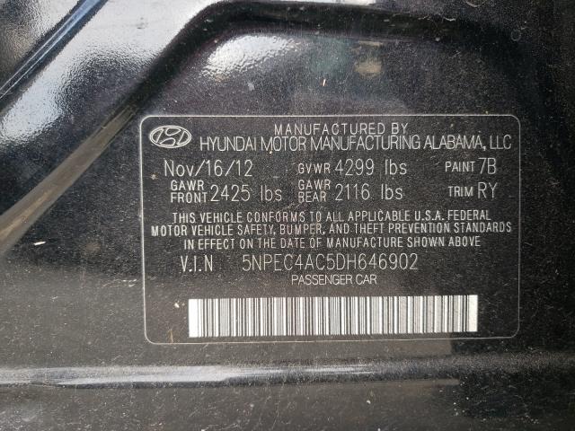 Photo 9 VIN: 5NPEC4AC5DH646902 - HYUNDAI SONATA SE 