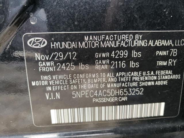 Photo 9 VIN: 5NPEC4AC5DH653252 - HYUNDAI SONATA SE 