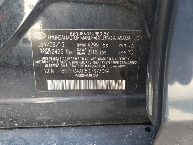 Photo 9 VIN: 5NPEC4AC5DH673064 - HYUNDAI SONATA SE 