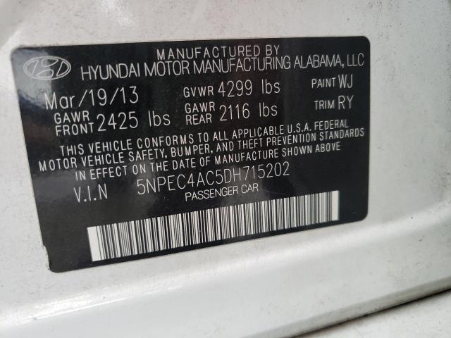 Photo 9 VIN: 5NPEC4AC5DH715202 - HYUNDAI SONATA SE 