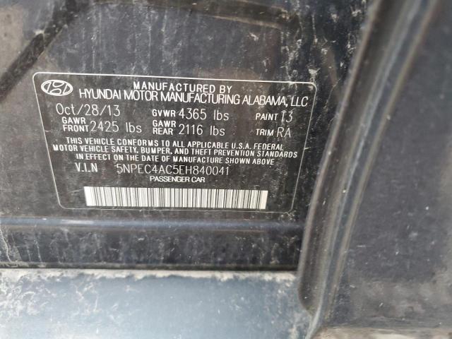 Photo 11 VIN: 5NPEC4AC5EH840041 - HYUNDAI SONATA SE 