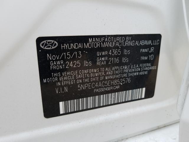 Photo 9 VIN: 5NPEC4AC5EH852576 - HYUNDAI SONATA SE 