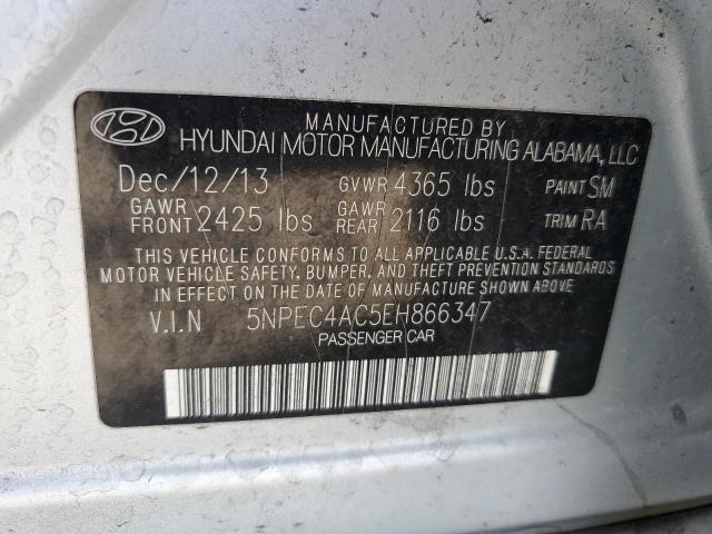 Photo 11 VIN: 5NPEC4AC5EH866347 - HYUNDAI SONATA SE 