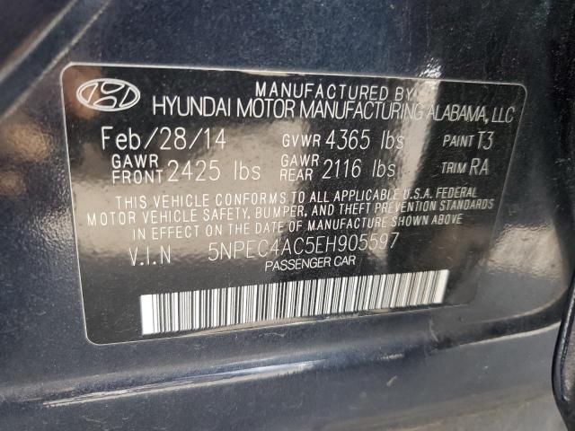 Photo 11 VIN: 5NPEC4AC5EH905597 - HYUNDAI SONATA 