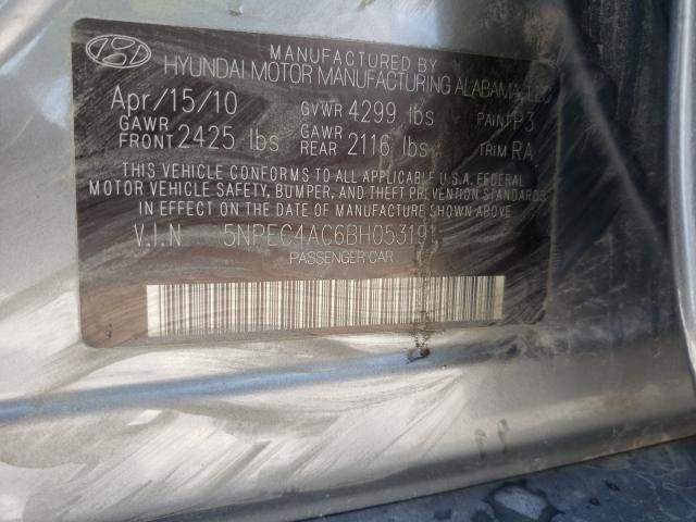 Photo 9 VIN: 5NPEC4AC6BH053191 - HYUNDAI SONATA SE 