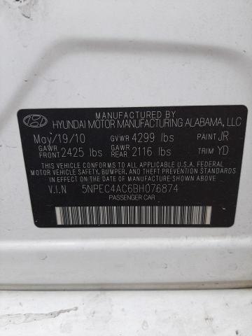 Photo 9 VIN: 5NPEC4AC6BH076874 - HYUNDAI SONATA SE 