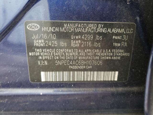 Photo 9 VIN: 5NPEC4AC6BH107606 - HYUNDAI SONATA SE 