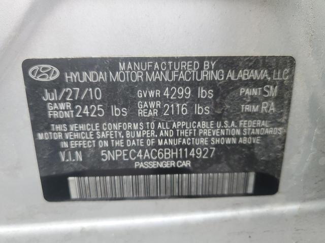 Photo 11 VIN: 5NPEC4AC6BH114927 - HYUNDAI SONATA SE 