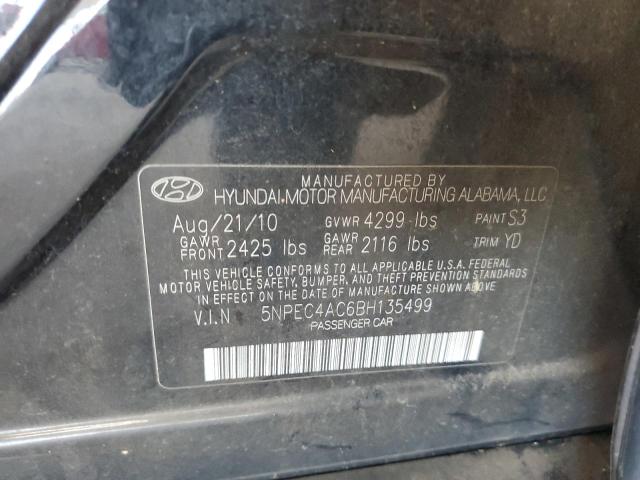 Photo 11 VIN: 5NPEC4AC6BH135499 - HYUNDAI SONATA SE 