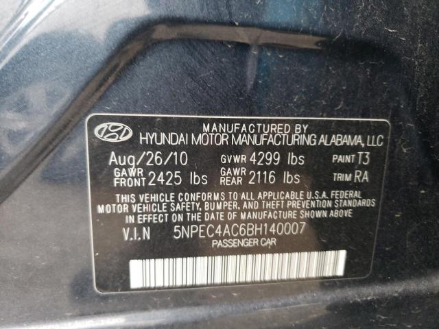 Photo 11 VIN: 5NPEC4AC6BH140007 - HYUNDAI SONATA 