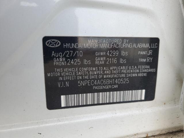 Photo 11 VIN: 5NPEC4AC6BH140525 - HYUNDAI SONATA SE 