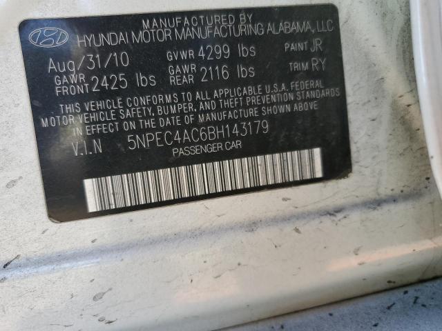 Photo 11 VIN: 5NPEC4AC6BH143179 - HYUNDAI SONATA SE 