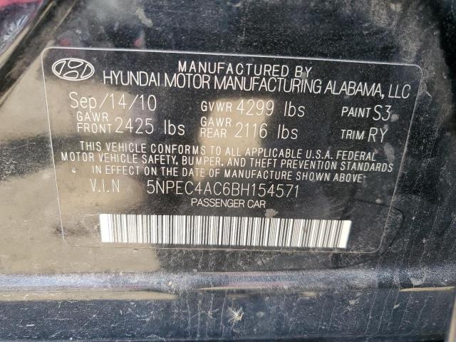 Photo 11 VIN: 5NPEC4AC6BH154571 - HYUNDAI SONATA 