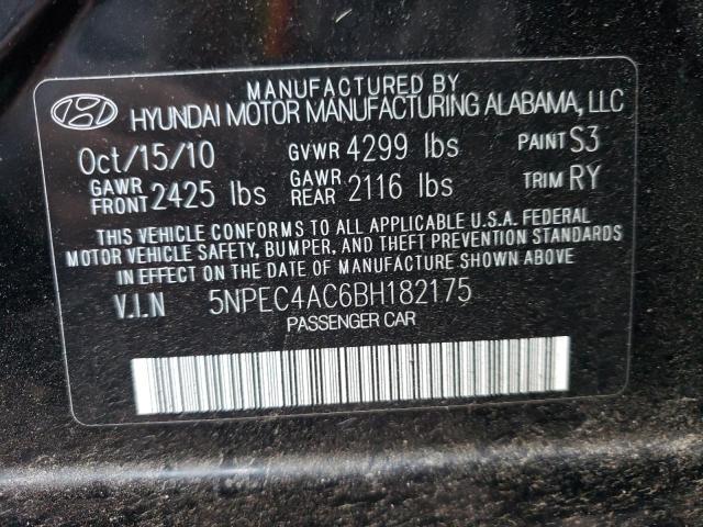 Photo 9 VIN: 5NPEC4AC6BH182175 - HYUNDAI SONATA SE 