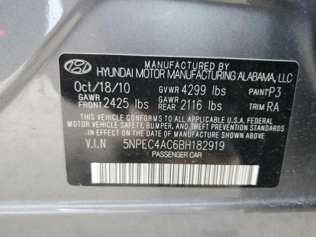 Photo 11 VIN: 5NPEC4AC6BH182919 - HYUNDAI SONATA SE 