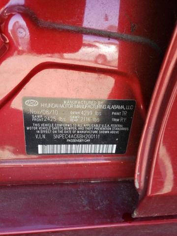 Photo 9 VIN: 5NPEC4AC6BH200111 - HYUNDAI SONATA SE 