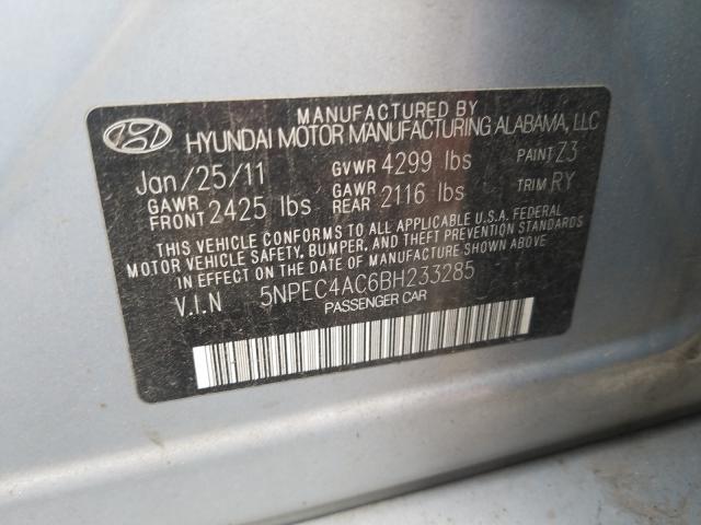 Photo 9 VIN: 5NPEC4AC6BH233285 - HYUNDAI SONATA SE 