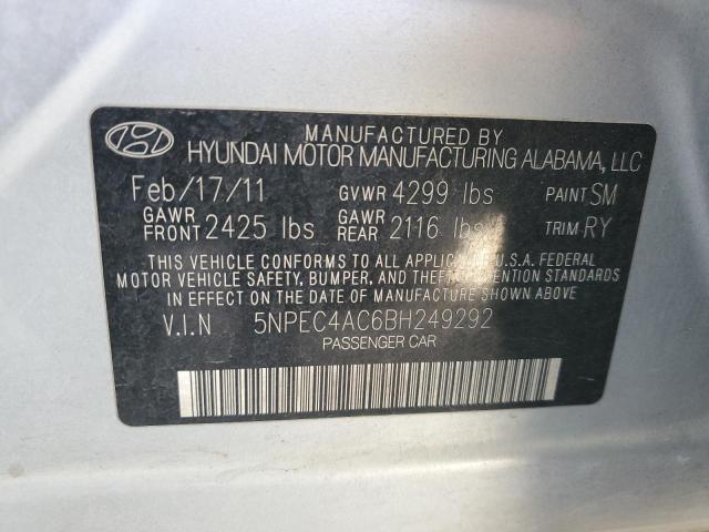 Photo 11 VIN: 5NPEC4AC6BH249292 - HYUNDAI SONATA SE 