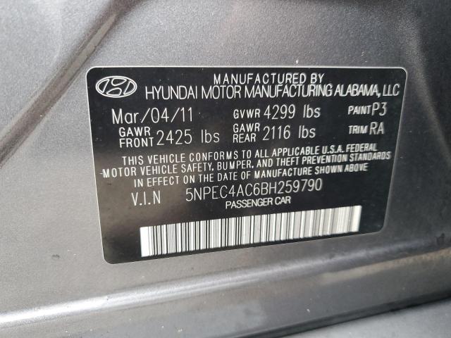 Photo 12 VIN: 5NPEC4AC6BH259790 - HYUNDAI SONATA SE 