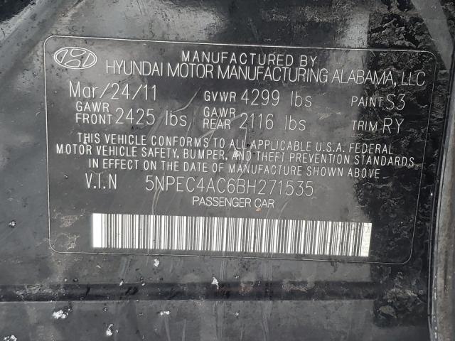 Photo 9 VIN: 5NPEC4AC6BH271535 - HYUNDAI SONATA SE 