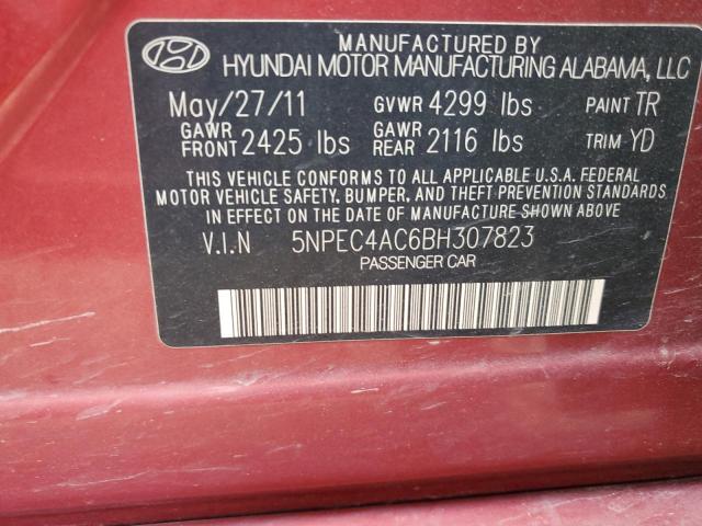 Photo 11 VIN: 5NPEC4AC6BH307823 - HYUNDAI SONATA 