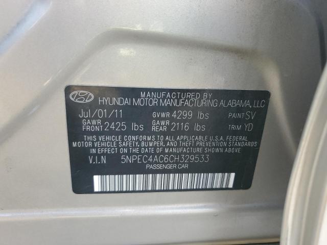 Photo 11 VIN: 5NPEC4AC6CH329533 - HYUNDAI SONATA SE 