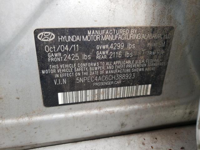 Photo 11 VIN: 5NPEC4AC6CH388923 - HYUNDAI SONATA SE 