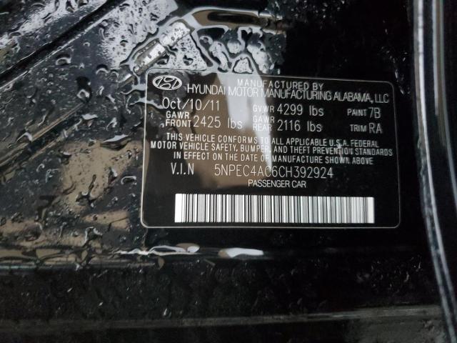 Photo 11 VIN: 5NPEC4AC6CH392924 - HYUNDAI SONATA SE 