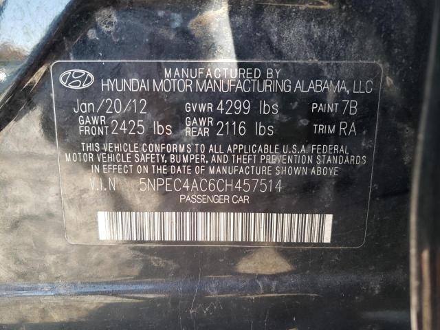 Photo 12 VIN: 5NPEC4AC6CH457514 - HYUNDAI SONATA SE 