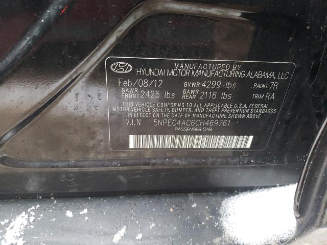 Photo 9 VIN: 5NPEC4AC6CH469761 - HYUNDAI SONATA SE 