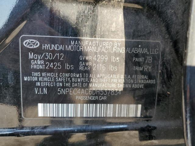 Photo 9 VIN: 5NPEC4AC6DH537834 - HYUNDAI SONATA SE 