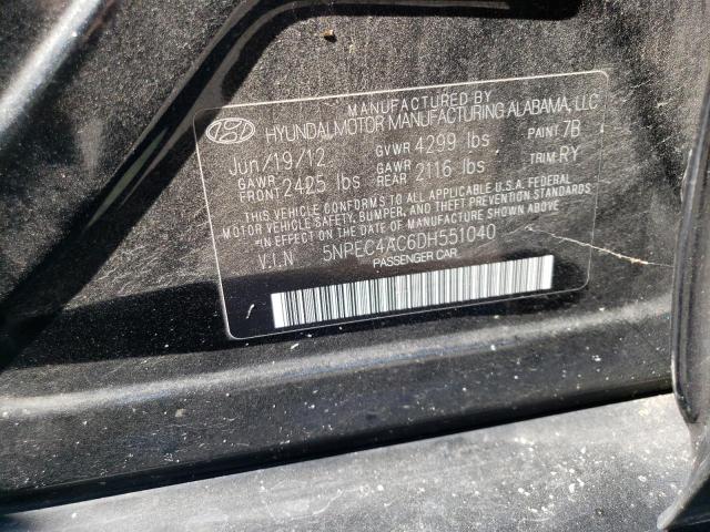 Photo 11 VIN: 5NPEC4AC6DH551040 - HYUNDAI SONATA SE 