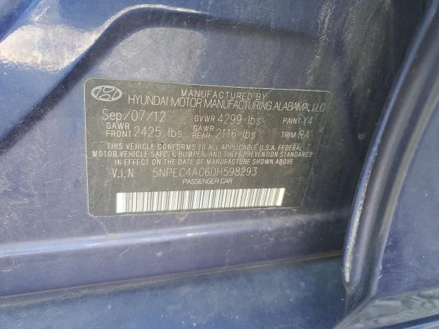 Photo 11 VIN: 5NPEC4AC6DH598293 - HYUNDAI SONATA SE 