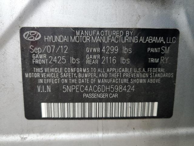 Photo 11 VIN: 5NPEC4AC6DH598424 - HYUNDAI SONATA SE 