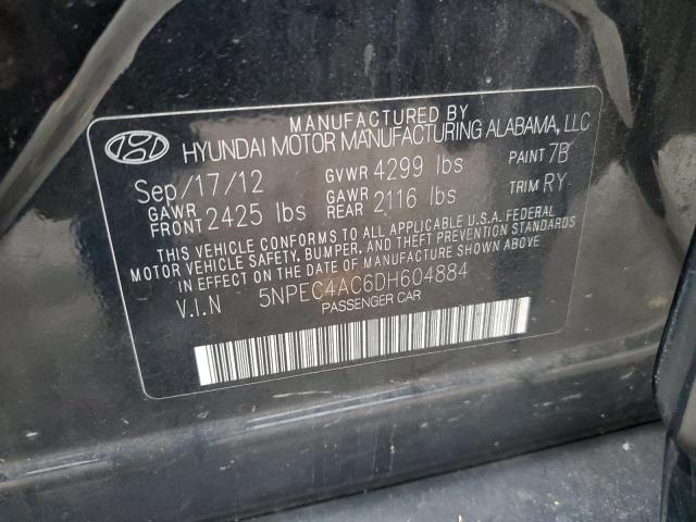 Photo 11 VIN: 5NPEC4AC6DH604884 - HYUNDAI SONATA SE 