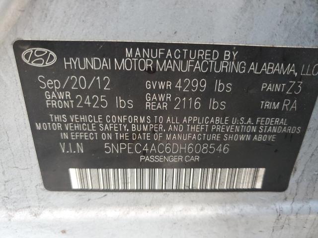 Photo 11 VIN: 5NPEC4AC6DH608546 - HYUNDAI SONATA SE 