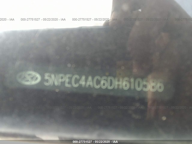 Photo 8 VIN: 5NPEC4AC6DH610586 - HYUNDAI SONATA 