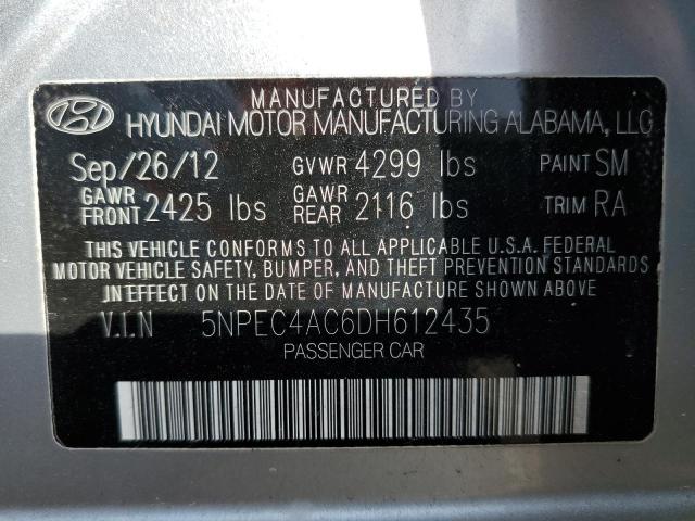 Photo 12 VIN: 5NPEC4AC6DH612435 - HYUNDAI SONATA 