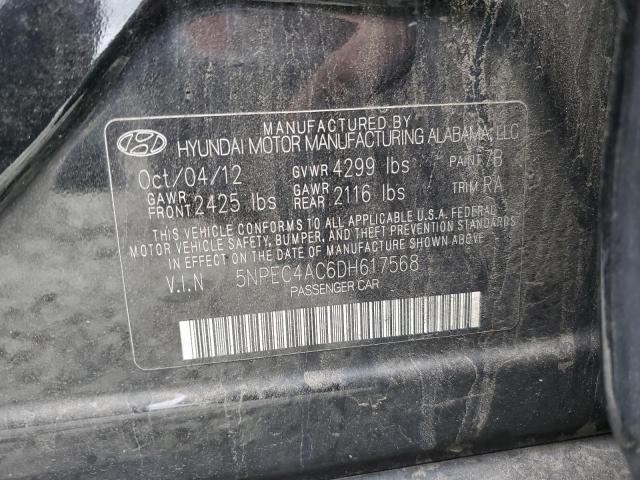 Photo 9 VIN: 5NPEC4AC6DH617568 - HYUNDAI SONATA SE 